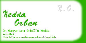nedda orban business card